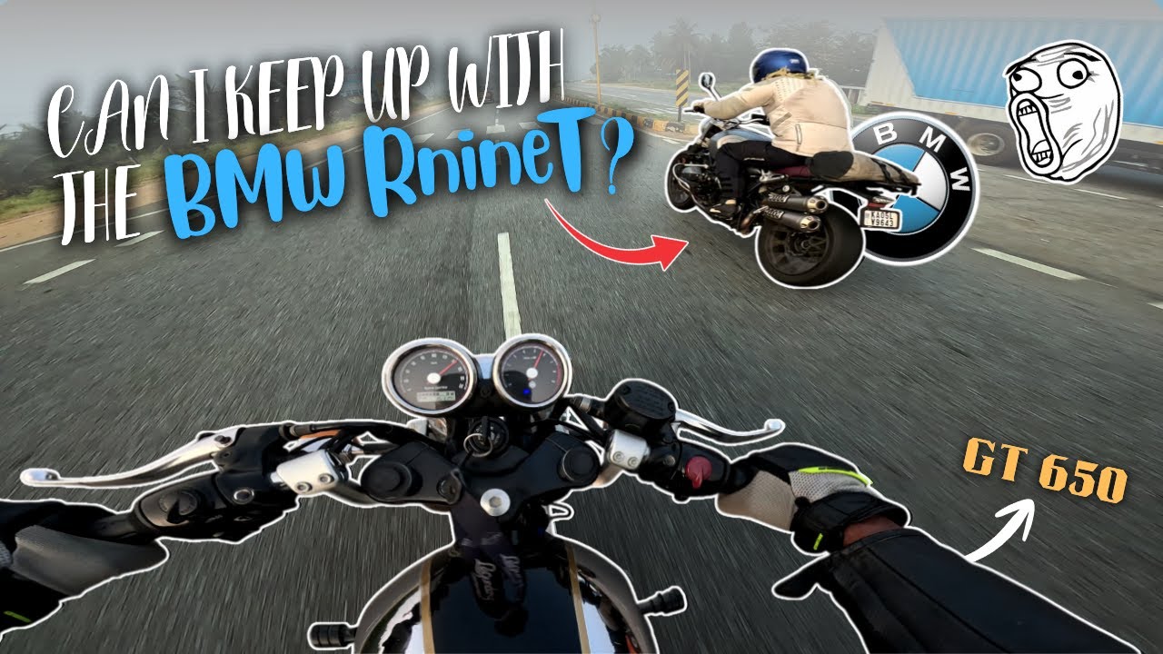 I Challenged a BMW RnineT at 180+ km/h on My GT 650!