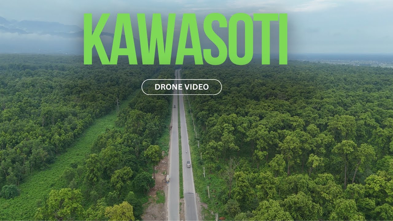Stunning Aerial Views of Kawasoti After Rainfall | Drone Footage