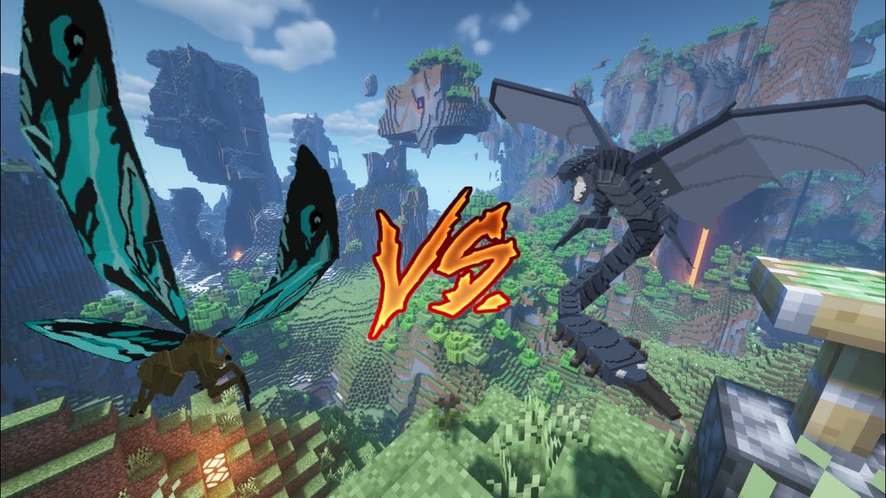 Mothra vs Shinomura :Mcpe GAKROTT addon