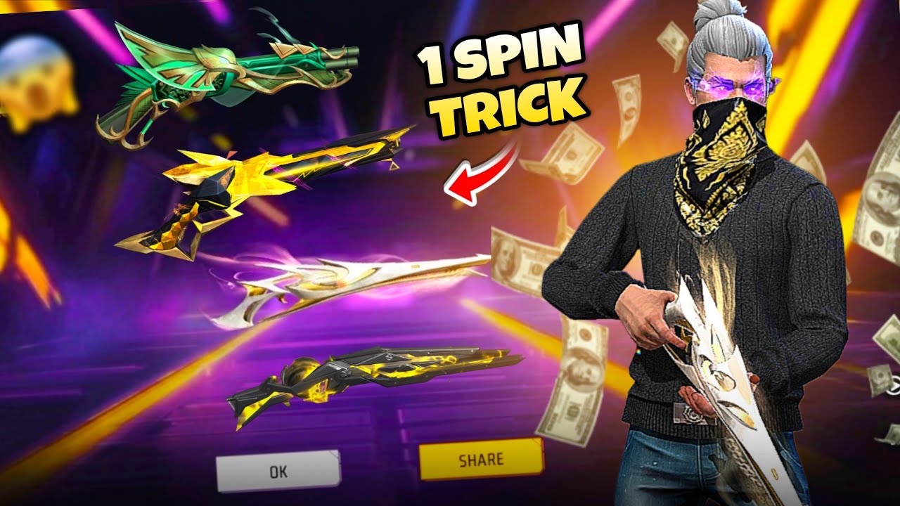 One Spin Trick 💯 M1887 New Ring Event | Free Fire Max -  Tulu Streamer 