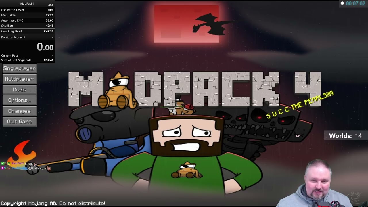 MadPack 4 Speed Run Day 96 - 2025-08-31 - Twitch VOD Archive