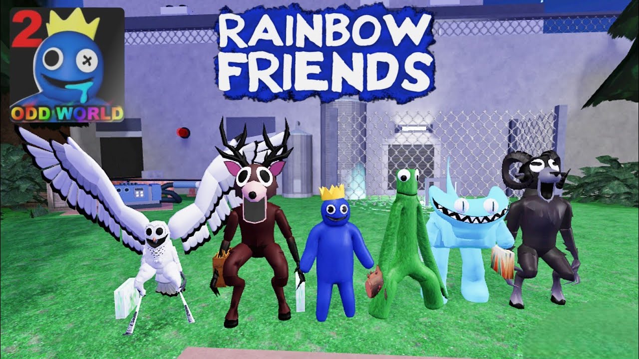 Playing As Blue Green Cyan Deer Ram And Bat In Rainbow Friends 2 Full Gameplay