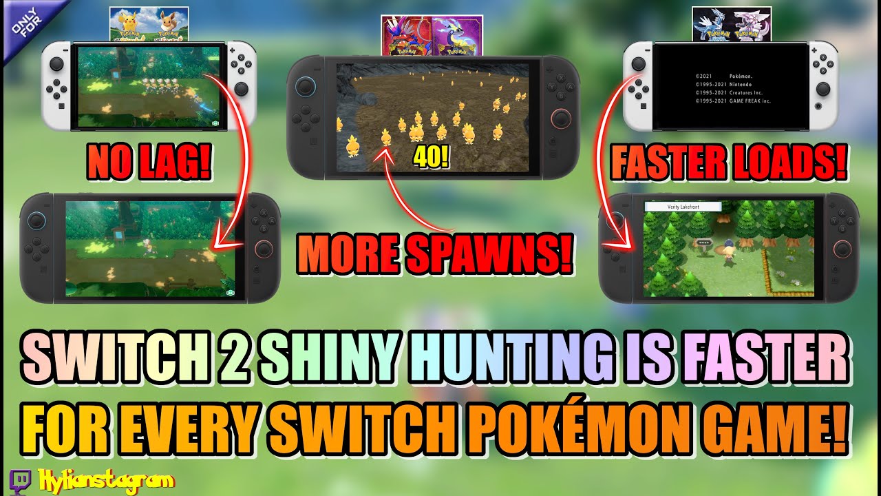 Shiny Hunting на Nintendo Switch 2 стал быстрее для ЛЮБОЙ игры Pokémon на Switch!