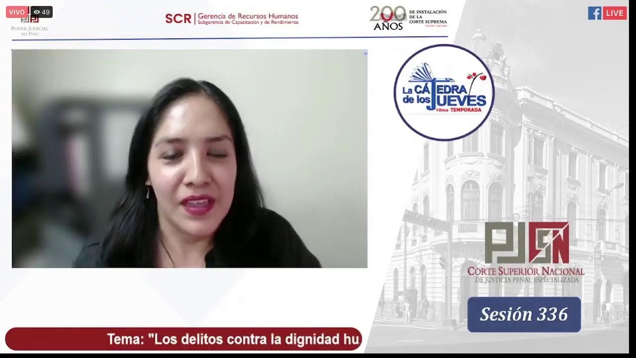 CONFERENCIA “LOS DELITOS CONTRA LA DIGNIDAD HUMANA: ESCLAVITUD, SERVIDUMBRE Y TRABAJO FORZOSO”