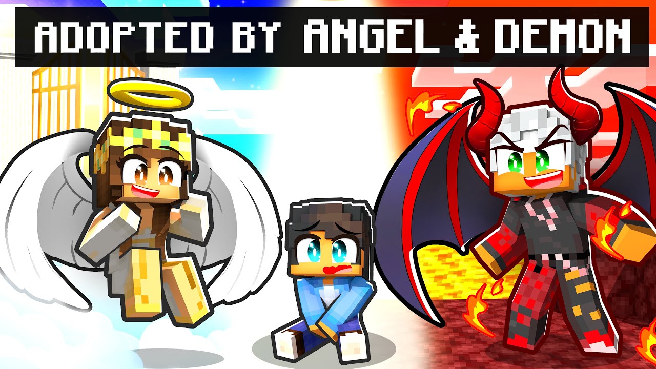 Adopted by ANGEL/DEMON FAMILY in Minecraft!