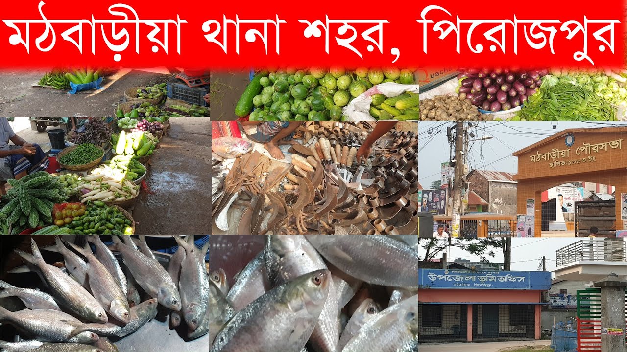 Wednesday Weekly Village Market of Bangladesh | Mathbaria Upozila City | Village Vegetable Market |