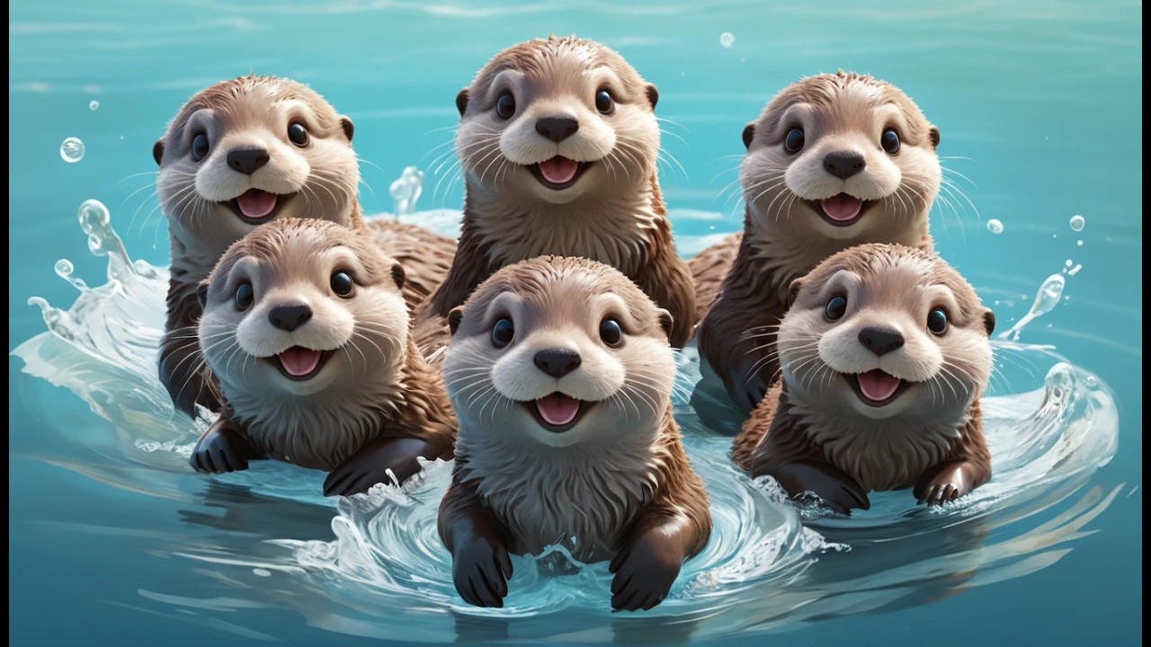 Fünf kleine Seeotter platschen platschen p | Lustige Meereslieder & Kinderlieder 2026