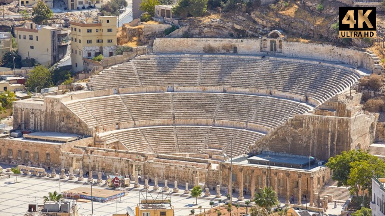 Echoes of the Empire: Exploring Amman's Roman Theatre | 4K | Downtown Discoveries
