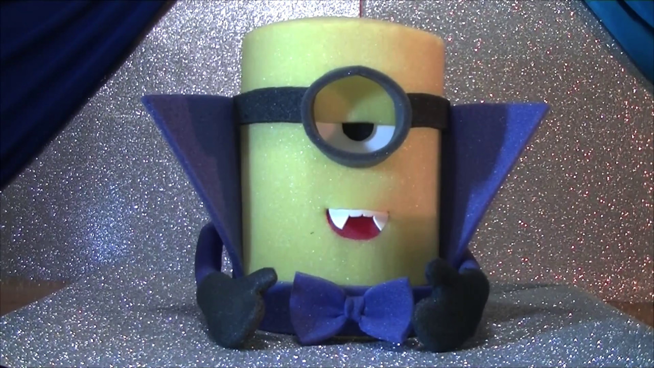 como hacer minions vampiro goma espuma
