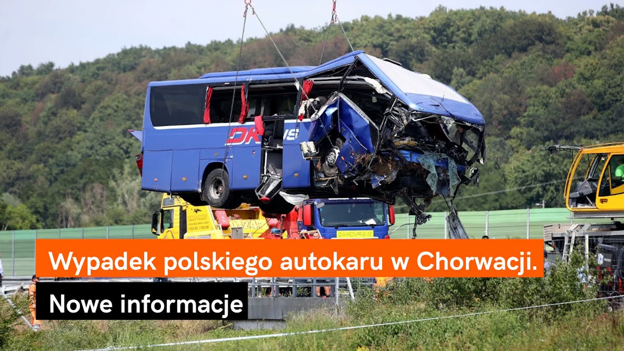 Kierowca autokaru, który rozbił się w Chorwacji, miał 72 lata. 