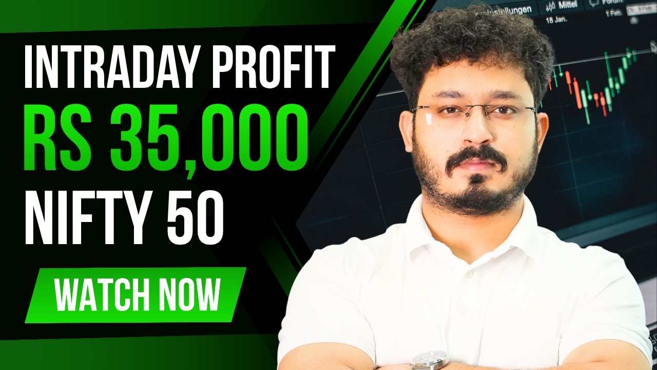 INTRADAY PROFIT BOOKED 25K | NIFTY 50 TRADING | STOCK MARKET