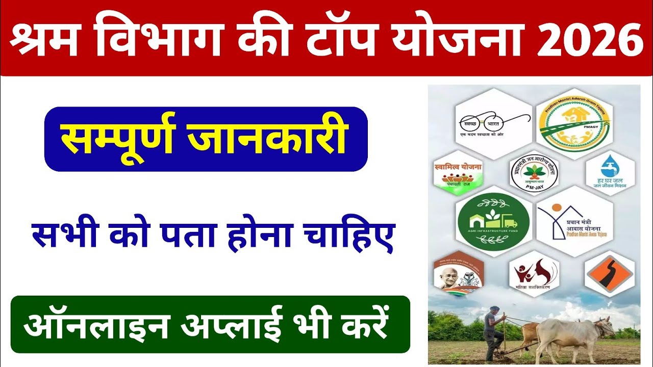 Top scheme of Chhattisgarh Labour Department 2026, cg govt yojana 2026, Cg Labour Card Scheme 202...