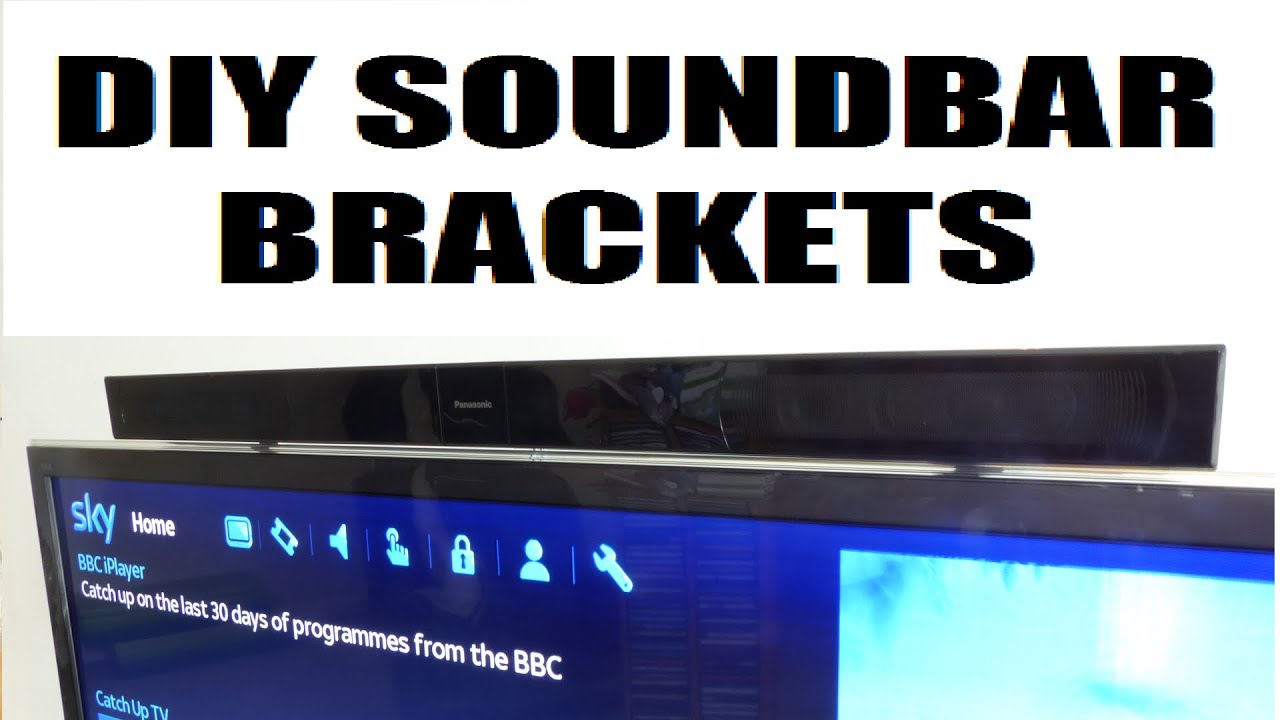 How to make cheap & easy diy tv soundbar brackets