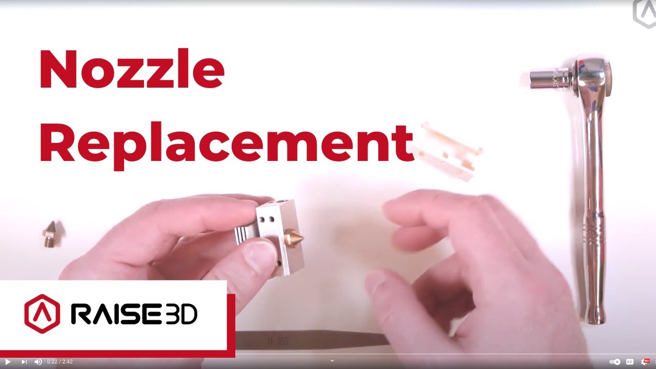 Nozzle Replacement for Pro2 Series 3D Printers | RaiseAcademy