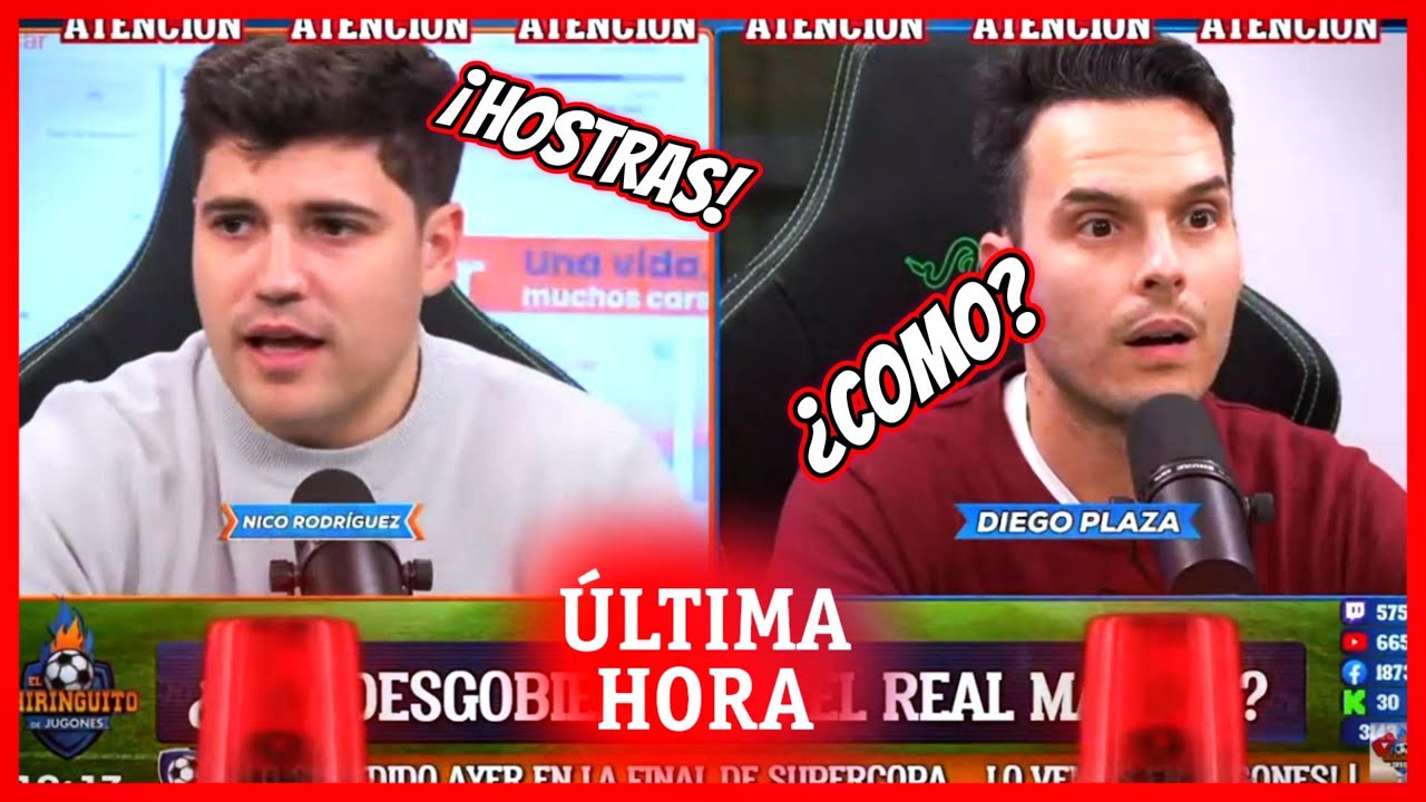 REACCI&Oacute;N DEL MOMENTO EN DIRECTO DEL COMUNICADO DEL REAL MADRID - XABI ALONSO (Chiringuito inside)