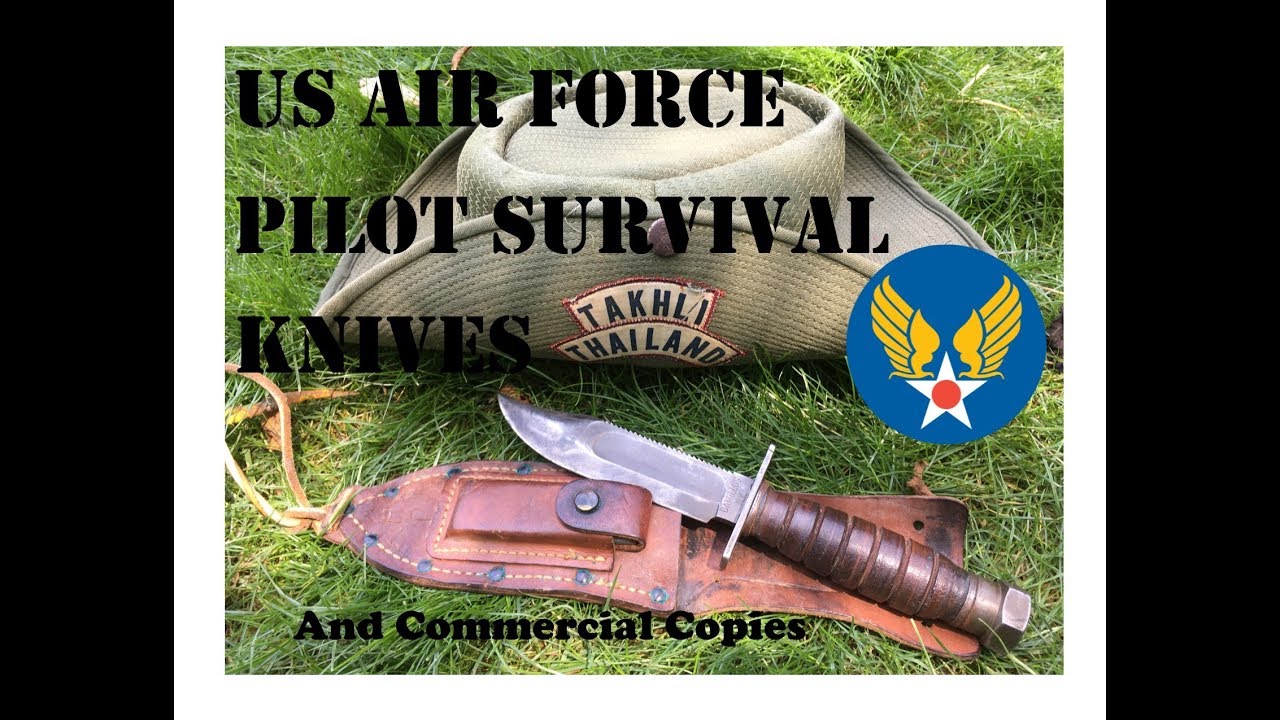 US Air Force Jet Pilot Survival Knife and Commercial Copies
