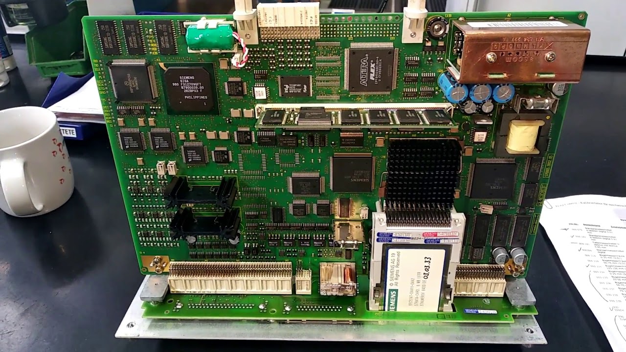 Siemens Simodrive 611, замена батареи