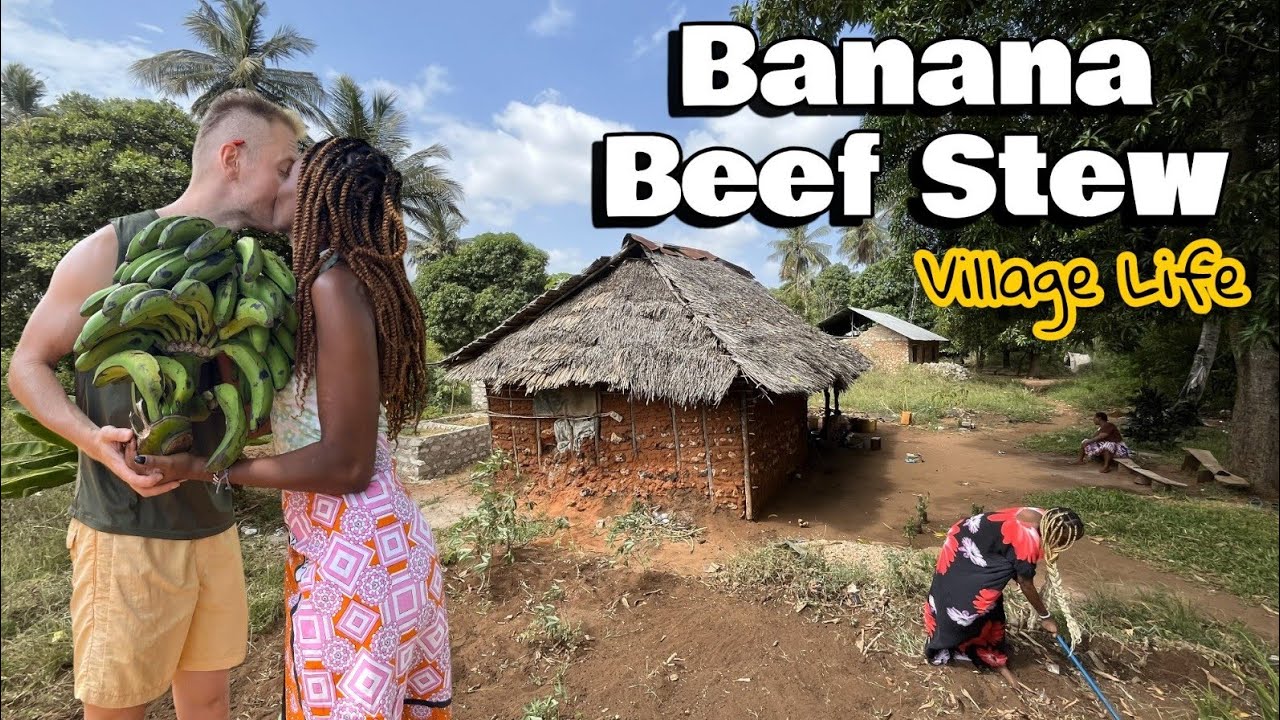 Village Life EP14 🔥|| Cooking Beef Matoke the Traditional Way | Real Village Food