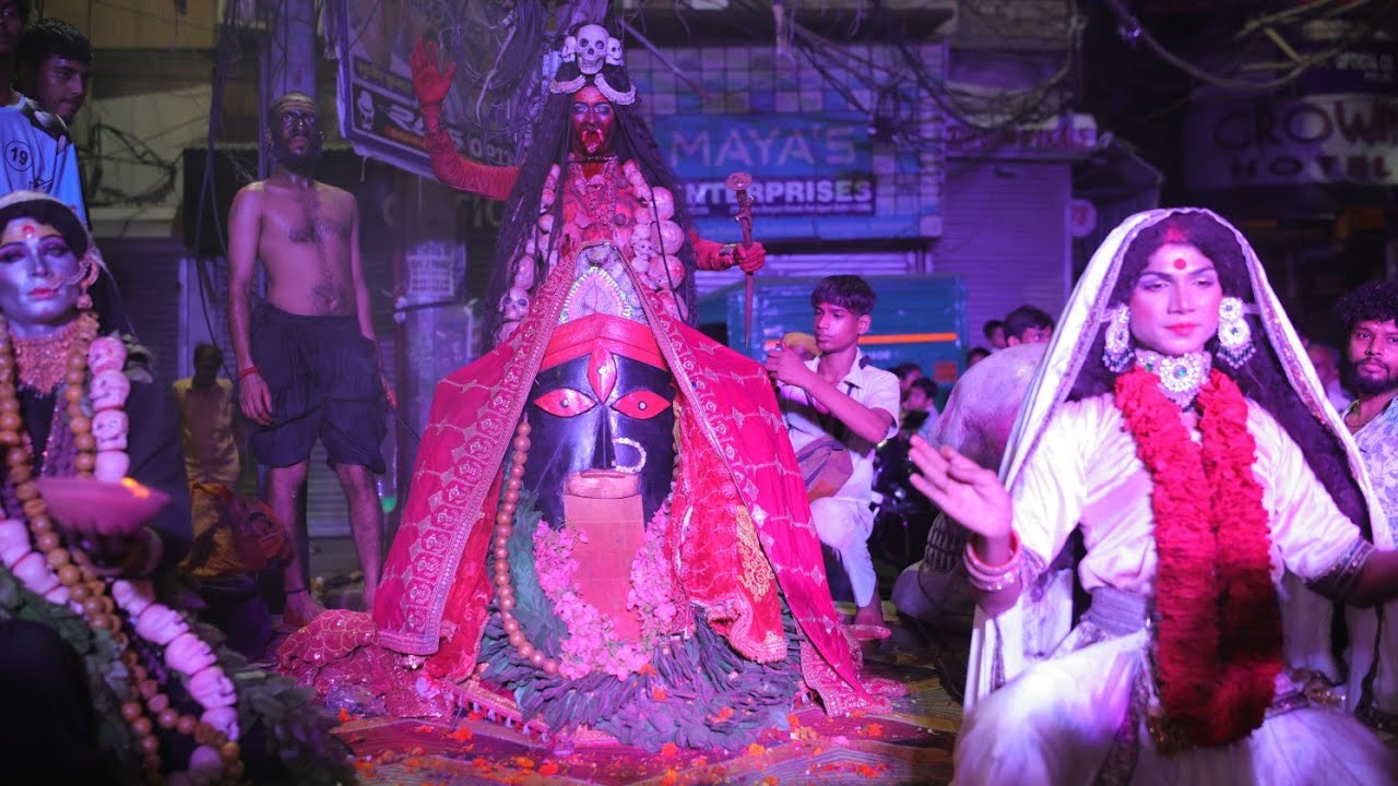 3 Kali ki jhanki | Chirag kalratri Art Group Delhi | Chandni chowk live video 2025