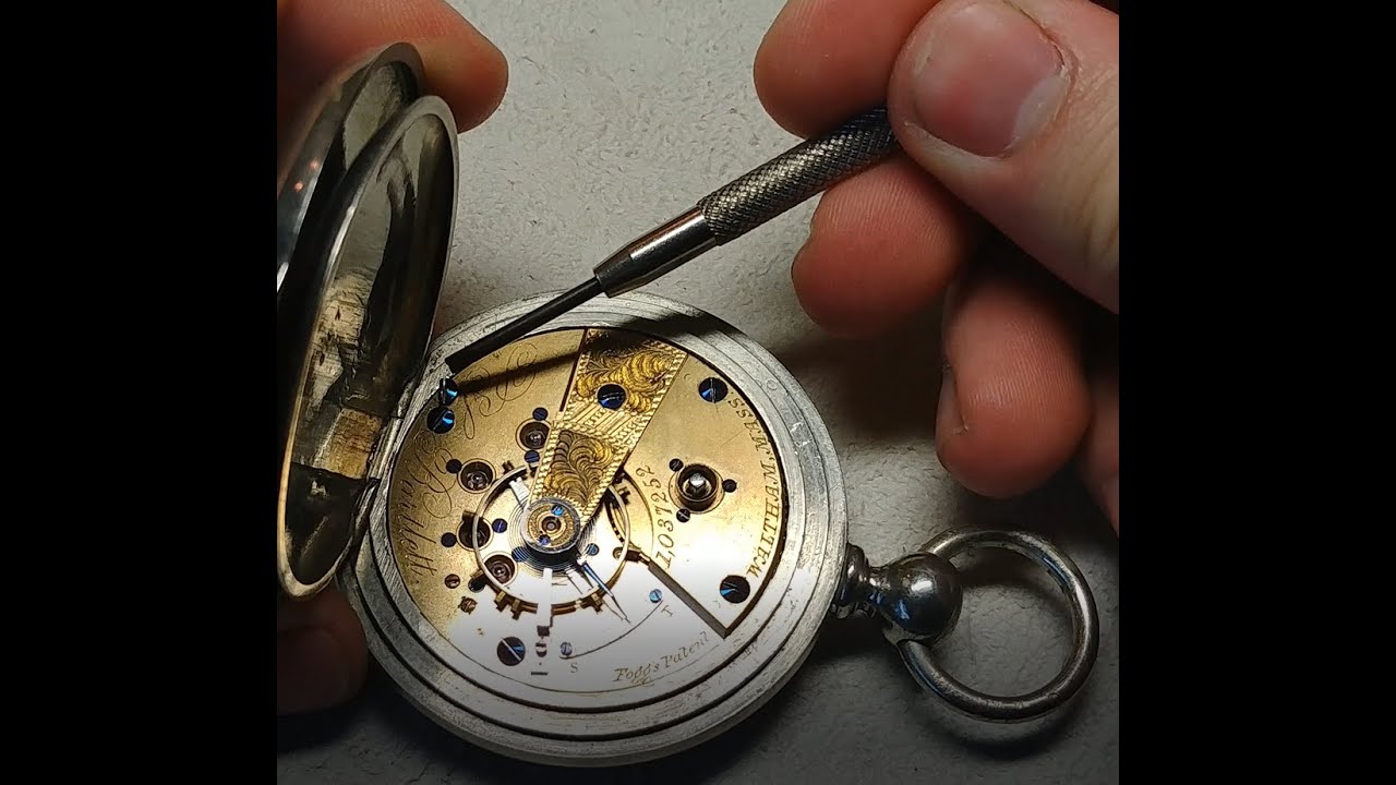 Teil 1 Reparatur einer amerikanische Waltham P.S. Bartlett Taschenuhr