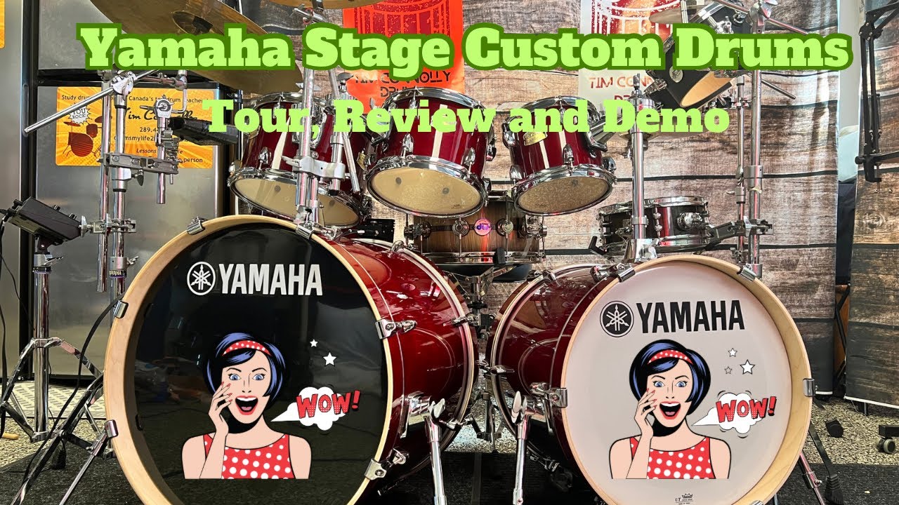 Yamaha Stage Custom Drums-Tour my kit-Review and Demo