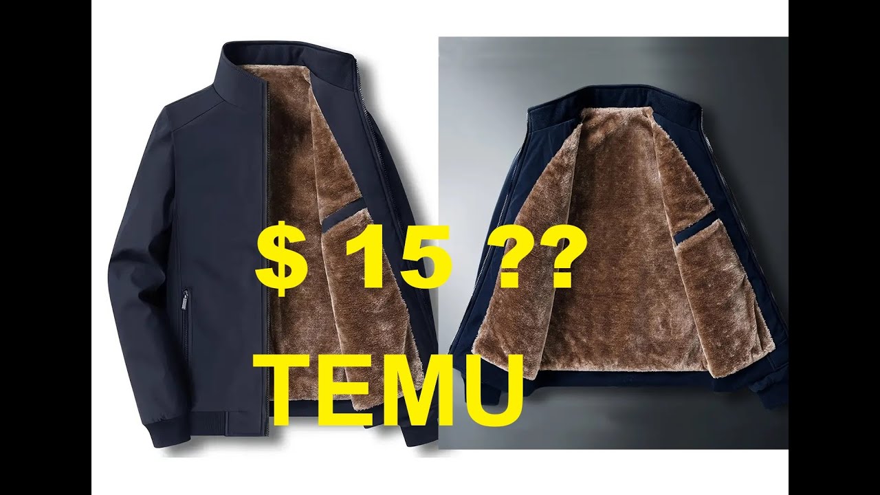 Temu: $15  Men Winter Jacket Review.