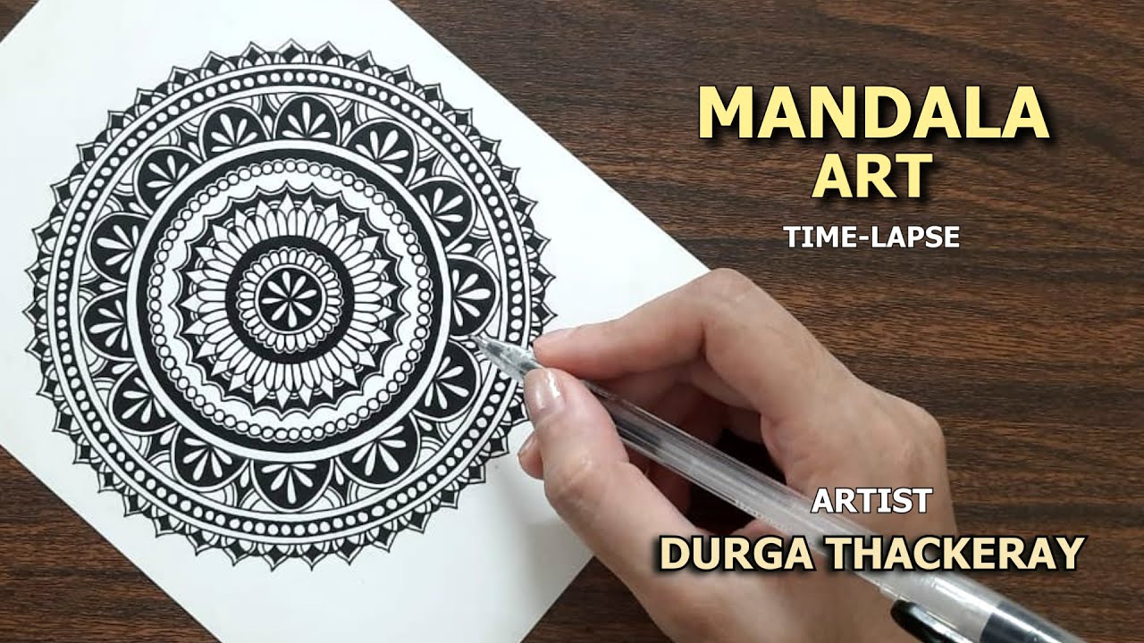 Mandala Art | Time-lapse 02 | Durga Thackeray Art | Meditative Art Therapy