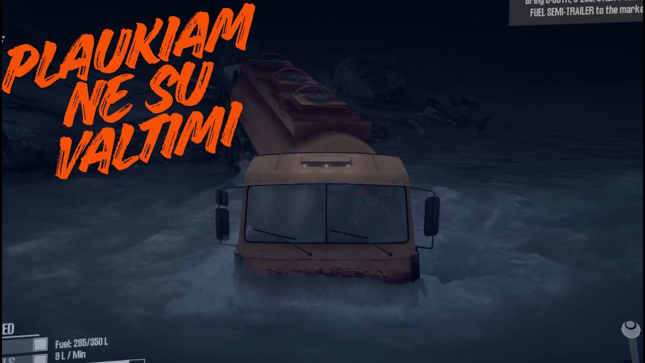 Plaukiojam su mašinom!