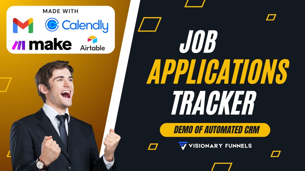 Automated Job Application Tracker | CRM for HR & Recruiters &ndash; Streamline Hiring! Airtable & Make.com