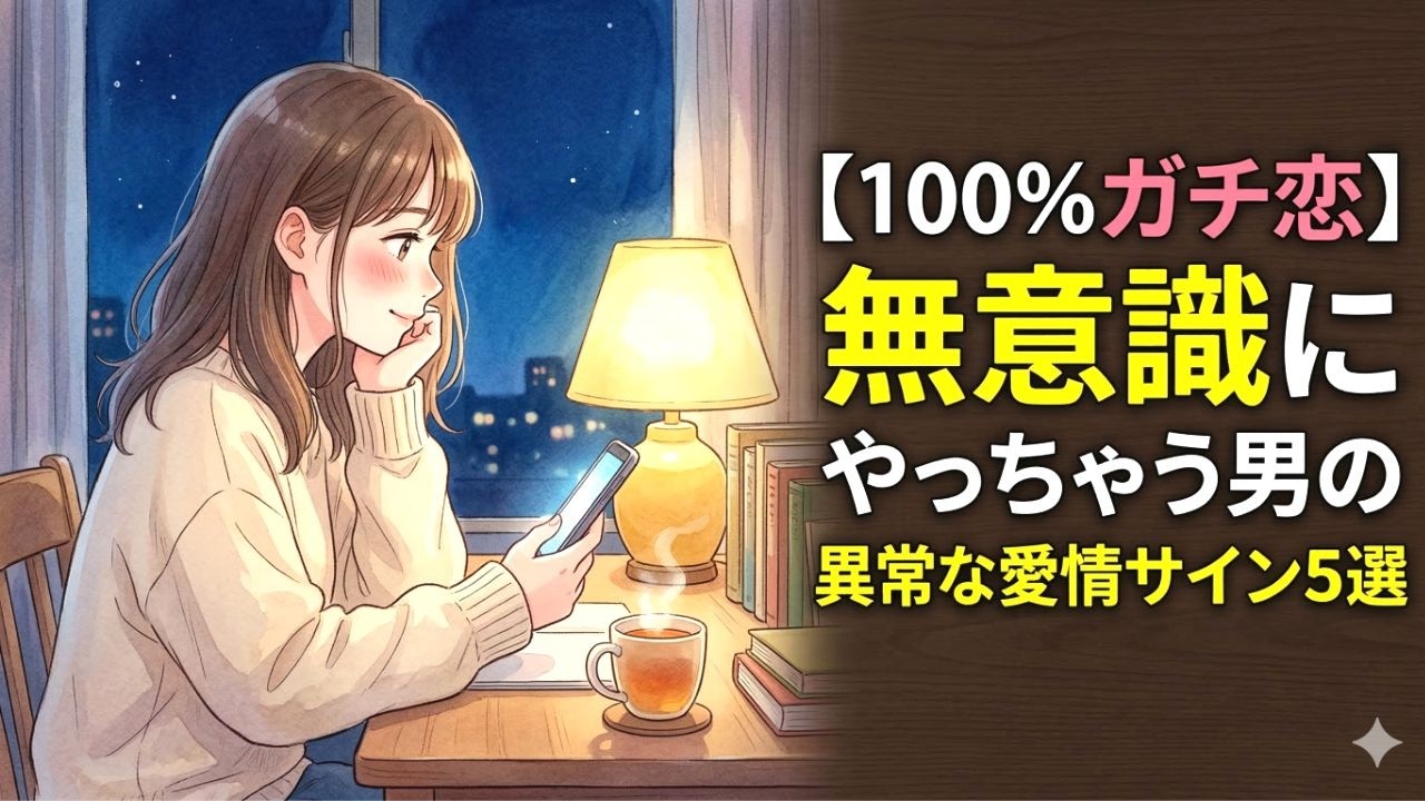 【100%ガチ恋】無意識にやっちゃう男の異常な愛情サイン5選