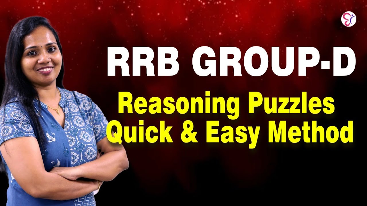 RRB GROUP D | REASONING PUZZLES – QUICK & EASY METHOD | RRB EXAM 2026