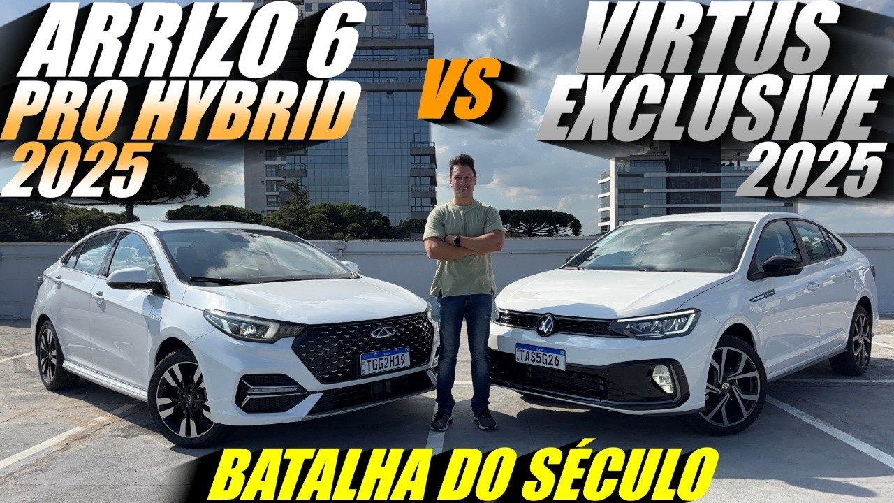 NOVO ARRIZO 6 2025 ou VIRTUS EXCLUSIVE 2025. Qual o melhor sedan do momento? Qual anda +?