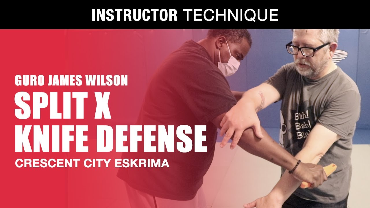 SPLIT X DEFENSE to COMPRESSION COMPRESSION LOCK | FILIPINO MARTIAL ARTS | CRESCENT CITY ESKRIMA