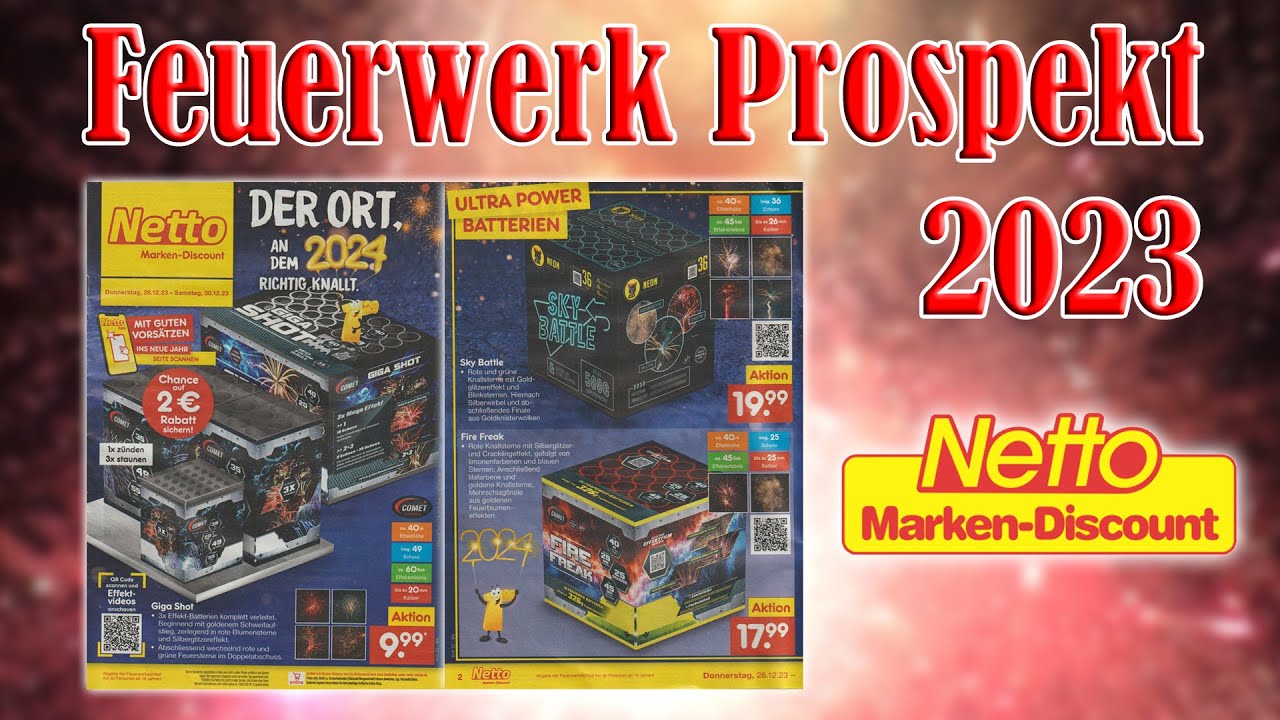 Netto Feuerwerk Prospekt | Silvester 2023/2024 [FULL HD]