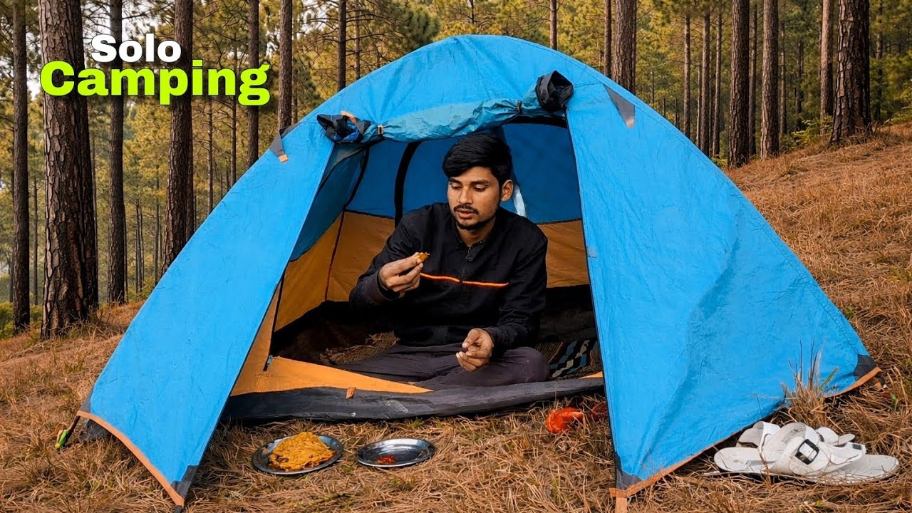 Solo Camping In Uttarakhand Forest || Camping In India || Vanlife With Kamal