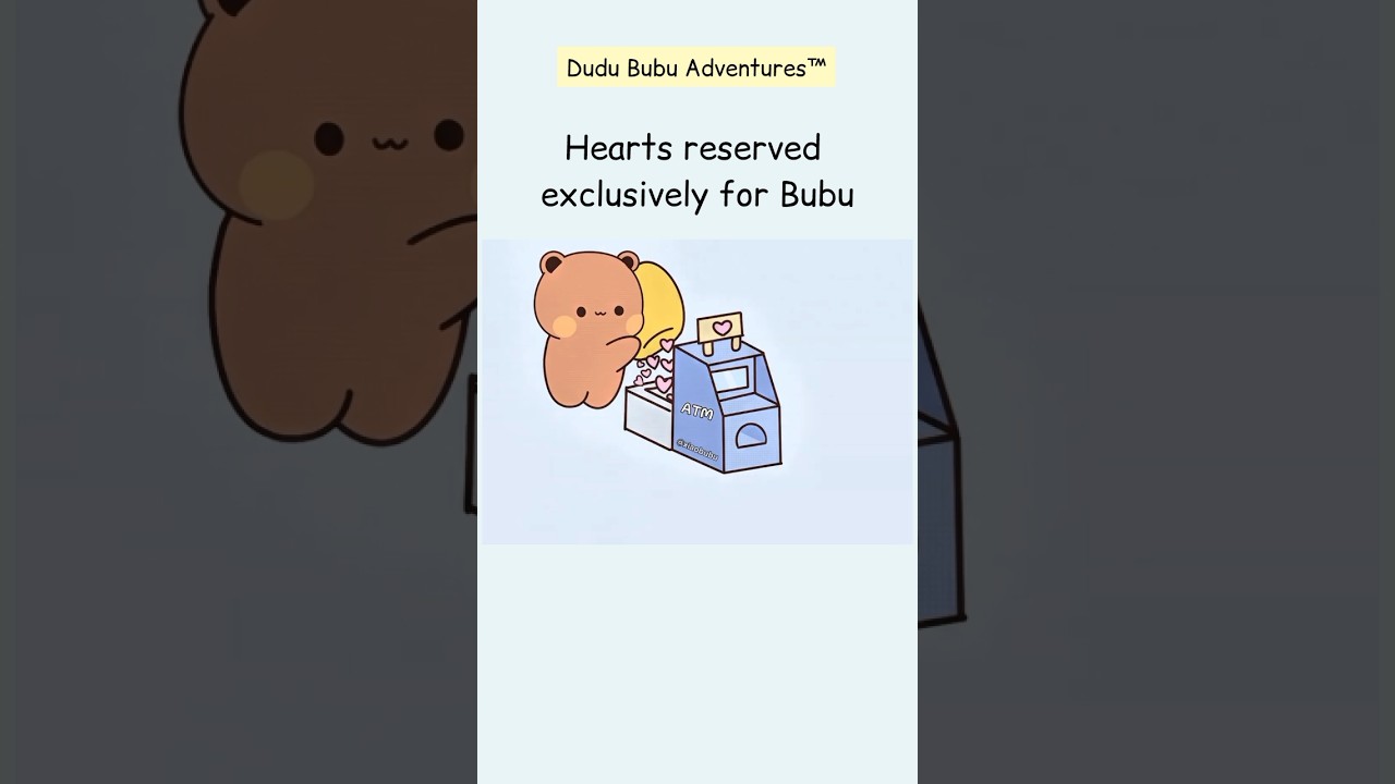 Банкомат Dudu's Heart 🐻🐼💕💕💕 #шорты #bubududulove