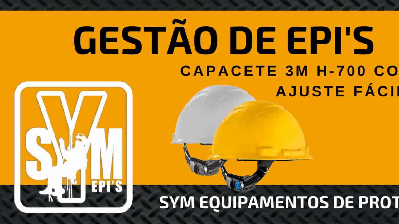 Capacete 3M H 700 Ajuste f&aacute;cil - SYM-EPIs