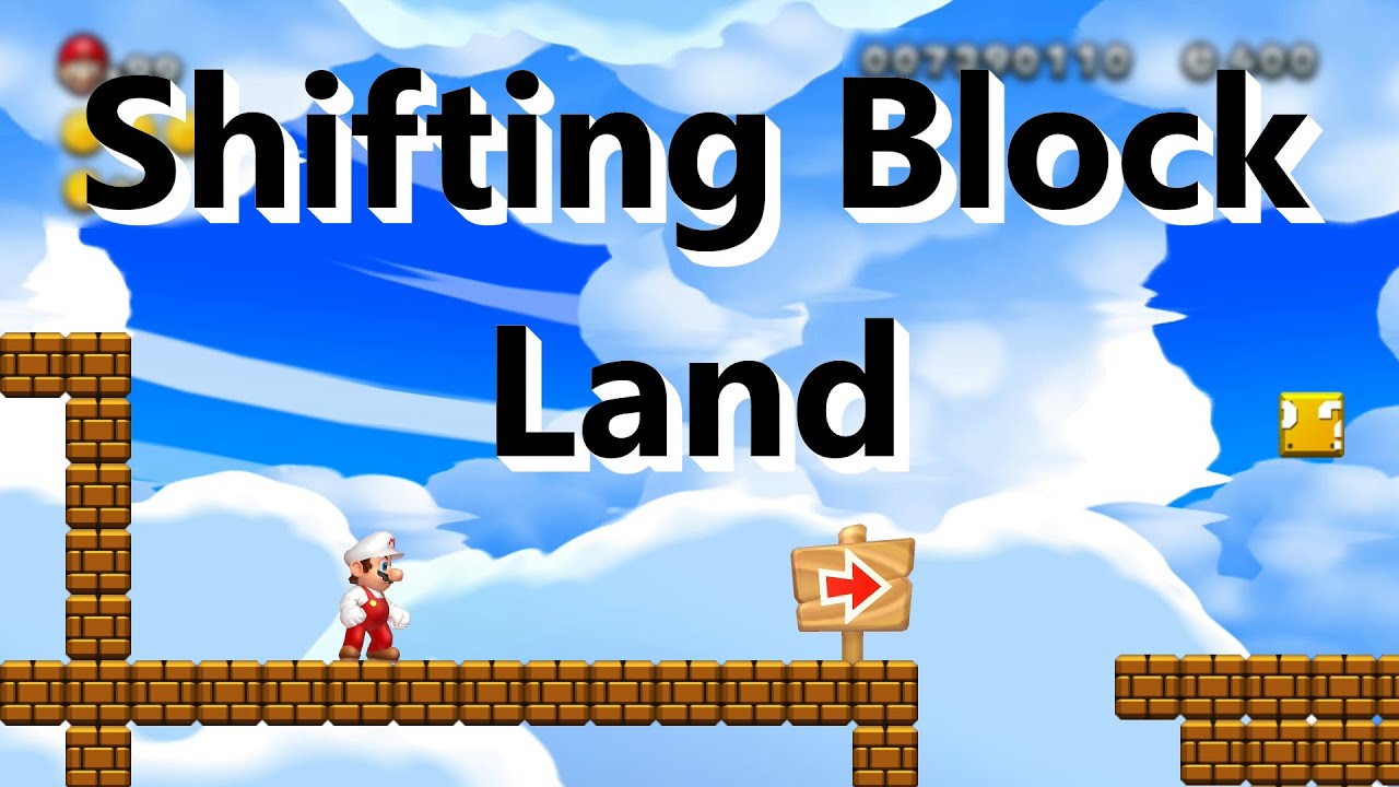 NSMBU Custom Level - Shifting Block Land