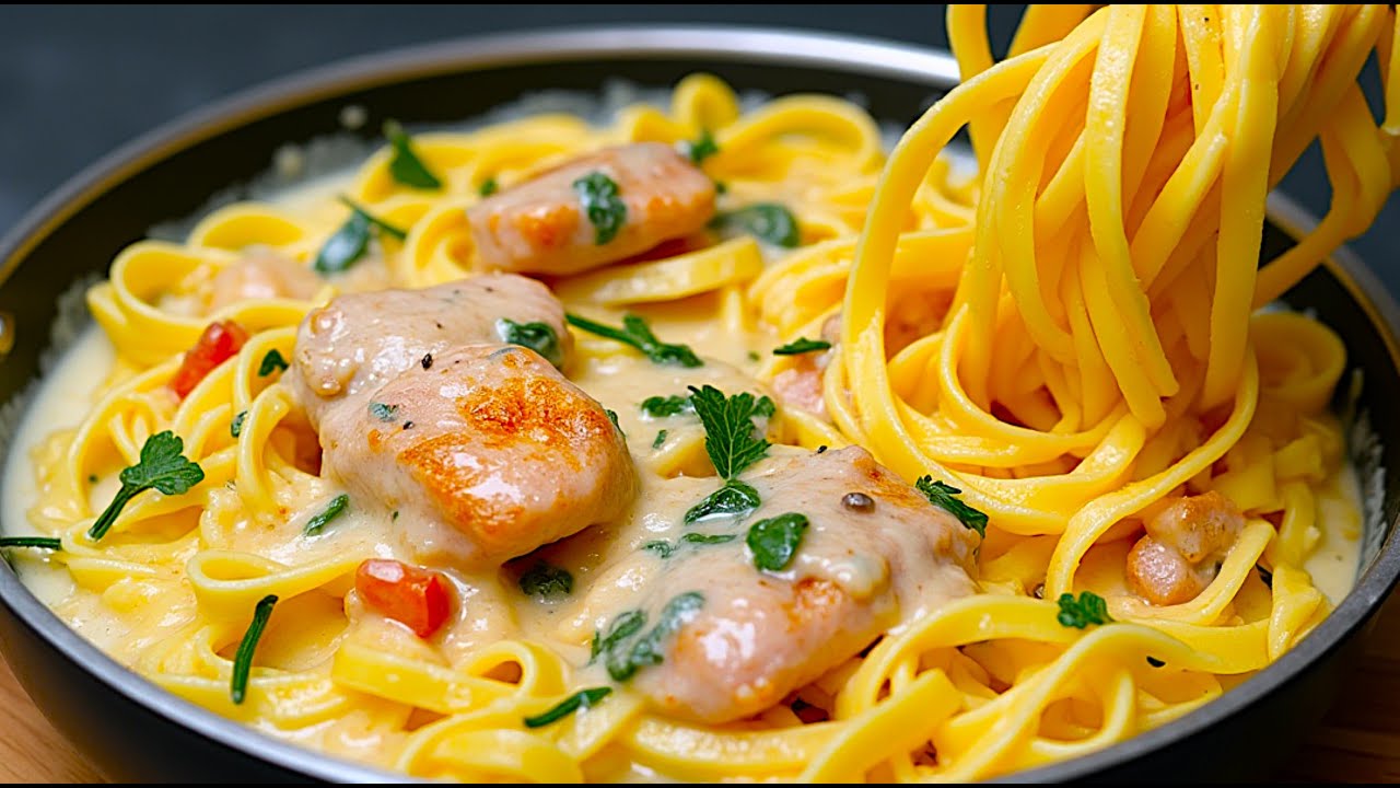 Dieses einfache Hähnchen-Pasta-Rezept ist unglaublich! 10 Minuten Dinner