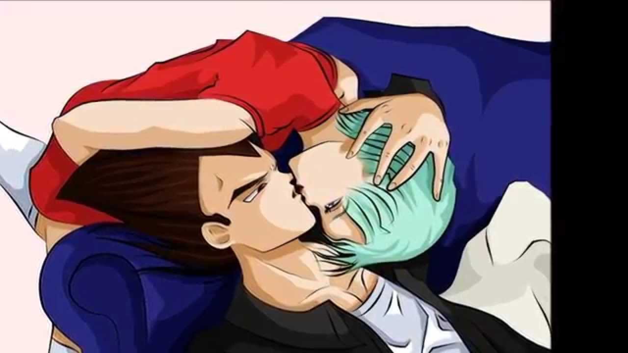 darte un beso vegeta y bulma
