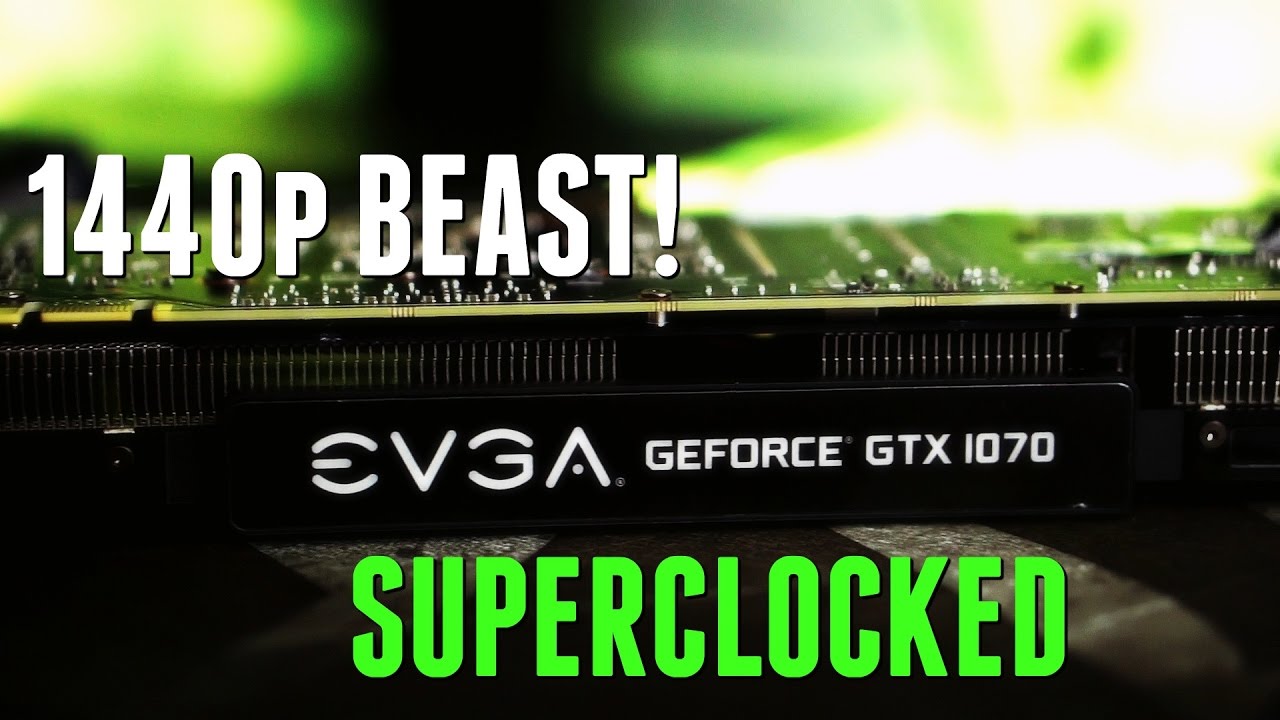 EVGA NVIDIA GEFORCE GTX 1070 SC  - ACX 3.0 - BLACK EDITION