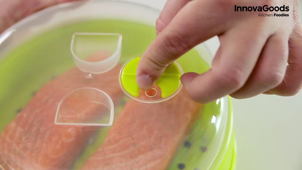 Vaporiera Doppia per Microonde Fresh InnovaGoods