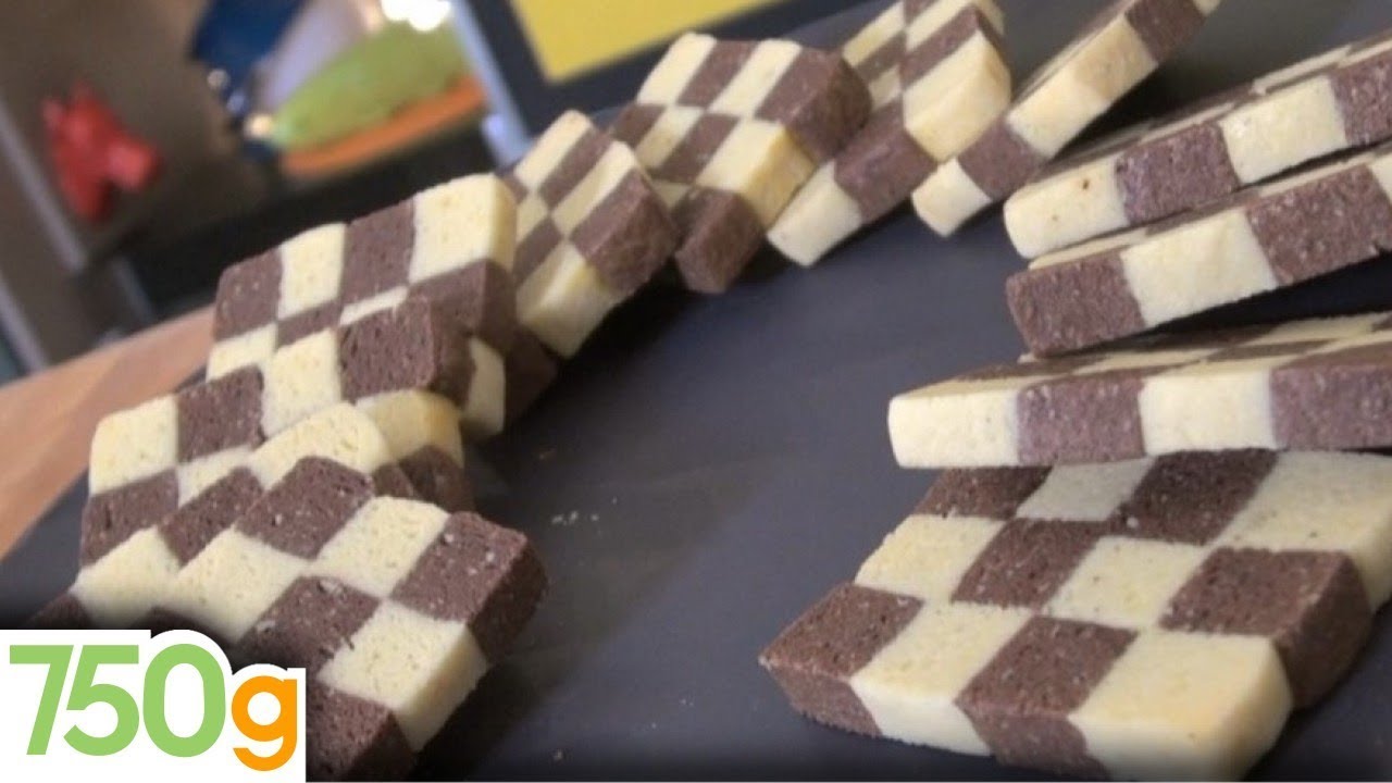 Recette des Sablés damiers vanille-chocolat - 750g
