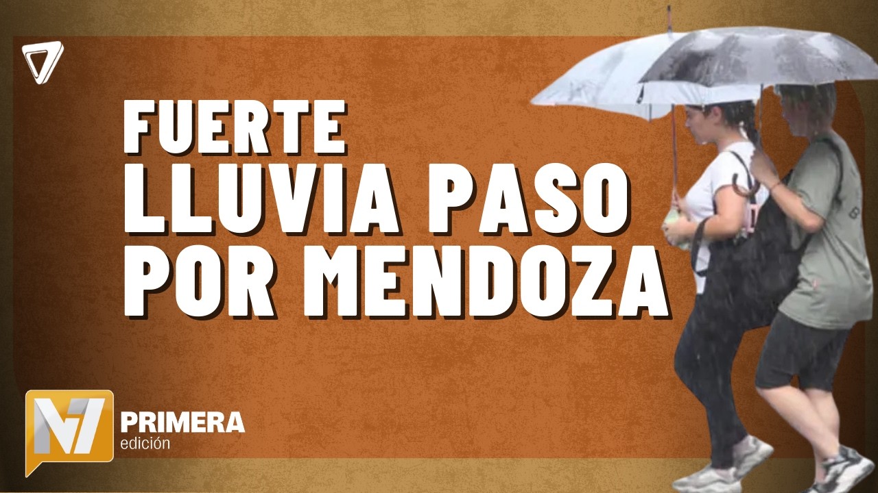 Se registraron INTENSAS LLUVIAS en Mendoza
