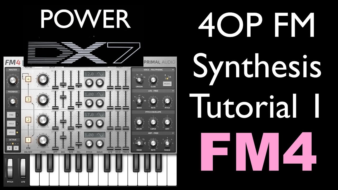 How To Learn Very Basics of FM Synthesis - 4 Operator FM Synth, FM4 Sound Design Tutorial Part 1