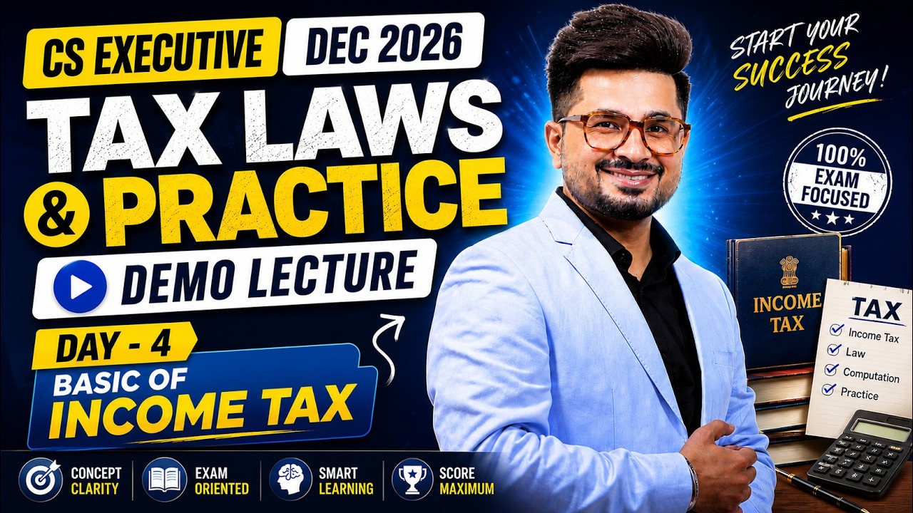 🎯CS Executive - TAX LAWS DAY - 4🚨| Gaba Sir | Demo Class Dec. 2026 |  #vgstudyhub