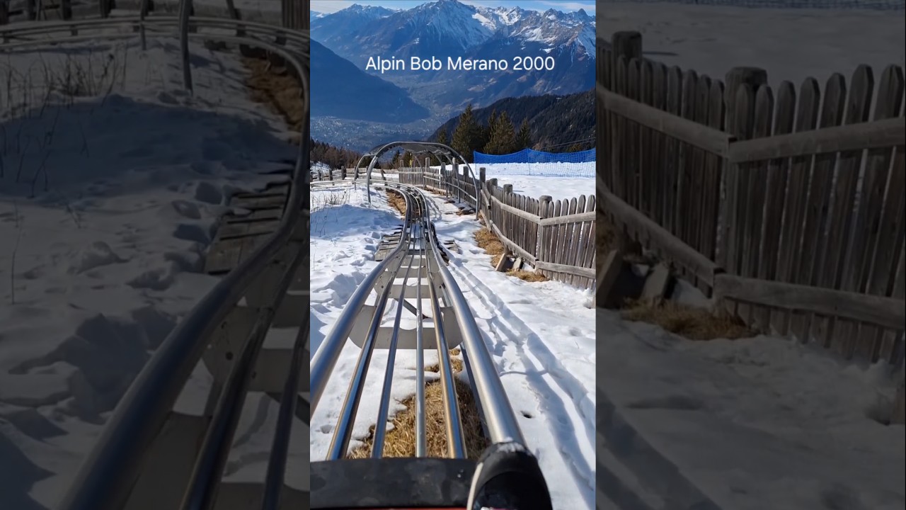 ALPIN BOB MERANO 2000😱❄️Discesa completa🫣🔝