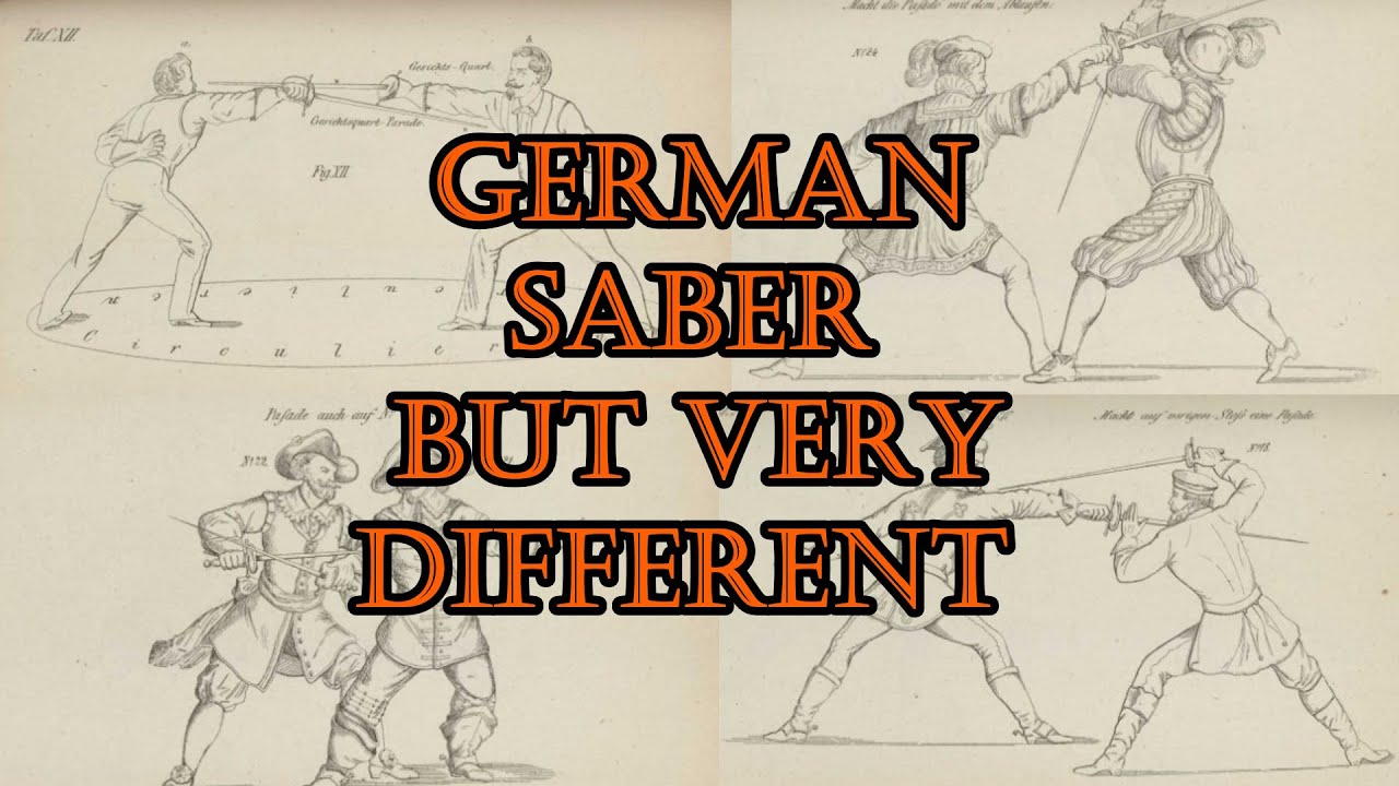 Old time sabre fencing according to Montag - German 19th cent. saber