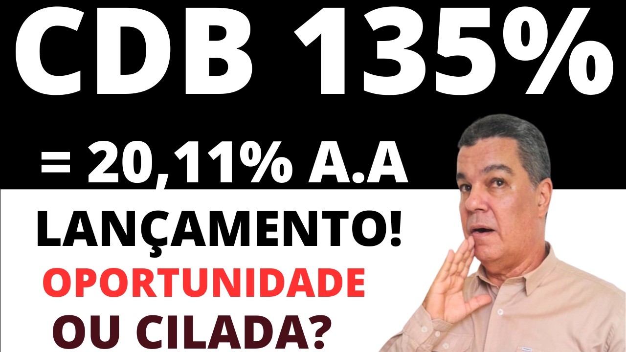 CDB PÓS FIXADO COM RENTABILIDADE DE 135% DO CDI E GARANTIA DO FGC, PEGA ESSA VISÃO AÍ QUE VOU DAR 💶