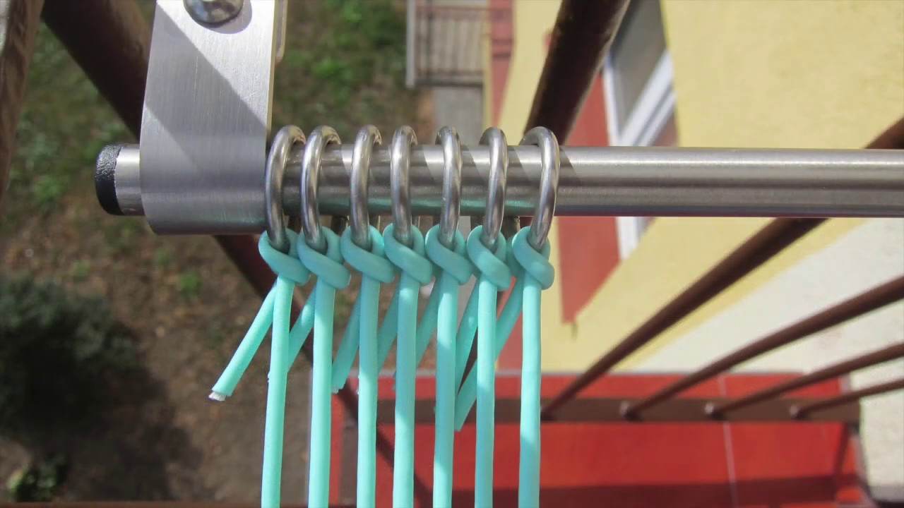 How to tie a washing line.